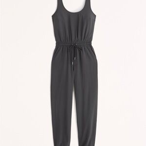Abercrombie & Fitch Black Sleeveless Jumpsuit